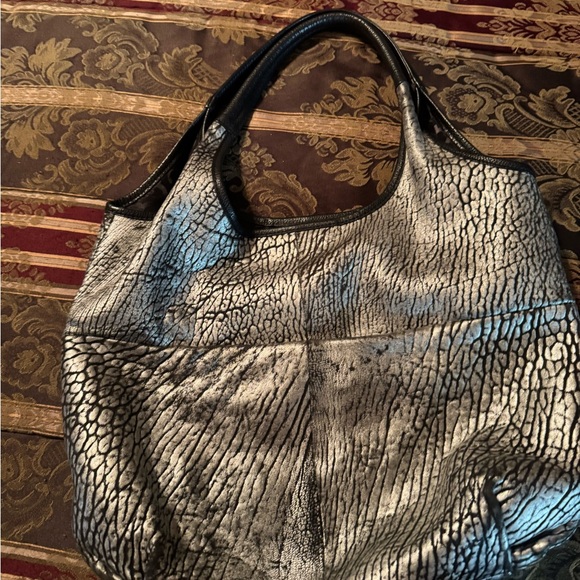 Black and silver soft leather purse $150 - Picture 4 of 5